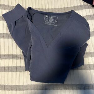 Figs grey V-Neck Scrub Top